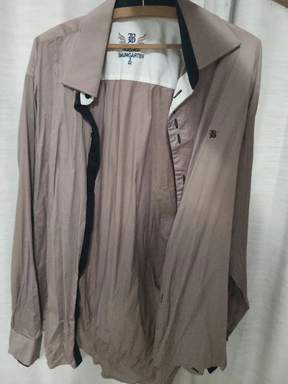 camisa baumgarten 93% algodão 3% elastano - Foto 3