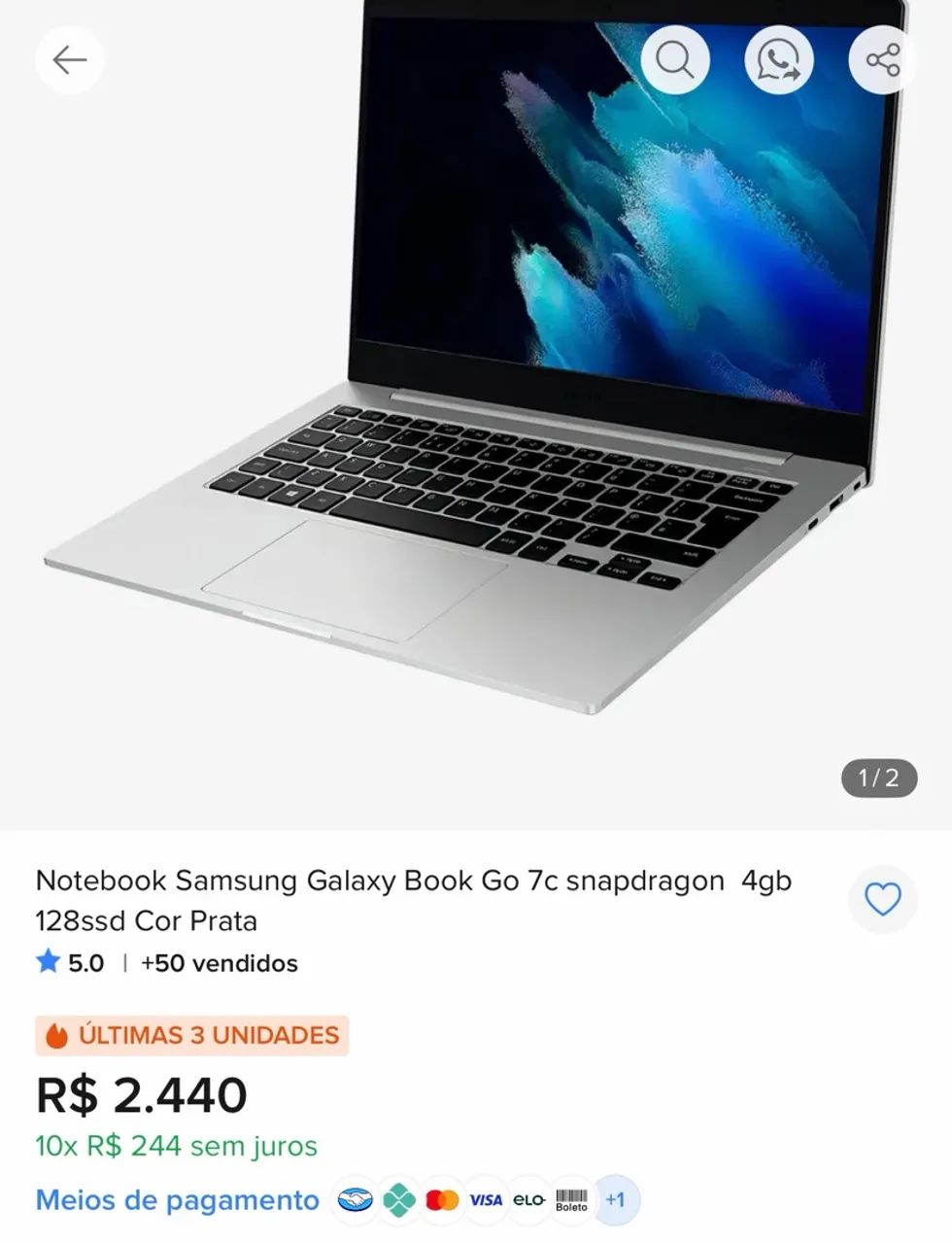 Notebook pouco uso  - Foto 3