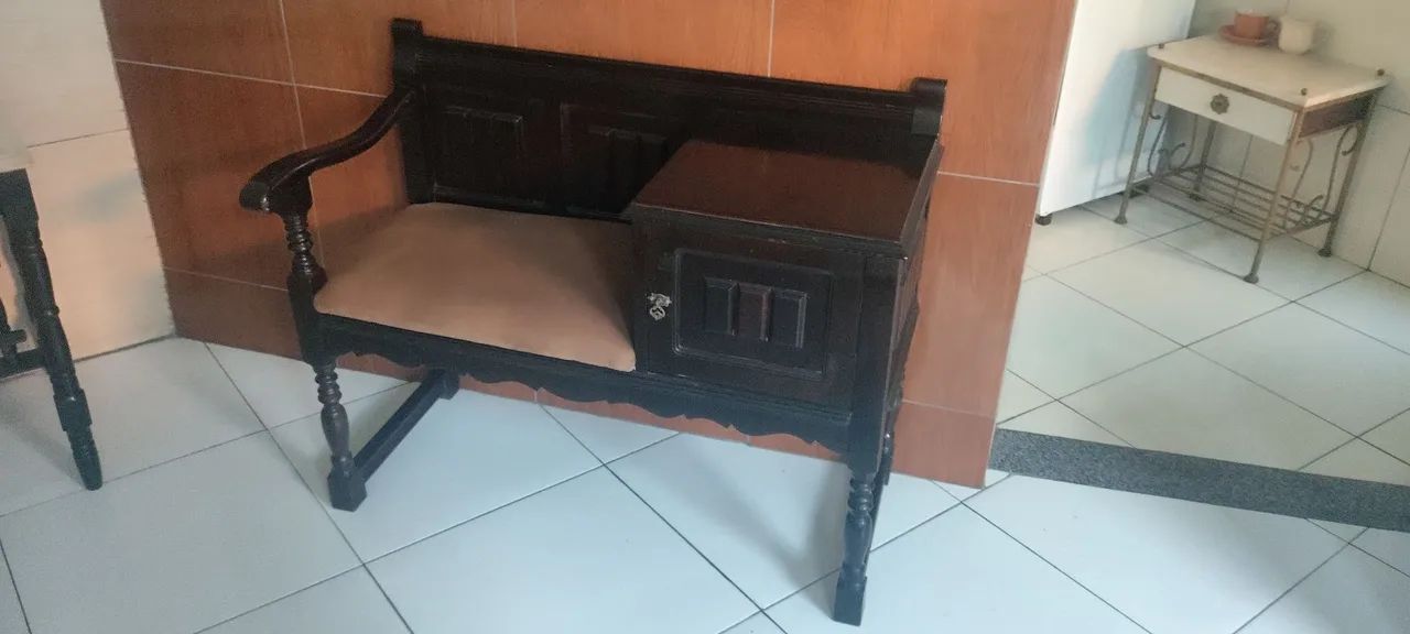 Mesa de telefone antiga  - Foto 3