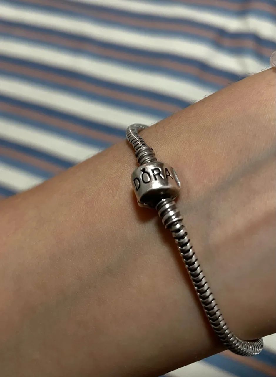 Pulseira para charms em prata - Pandora original  - Foto 5