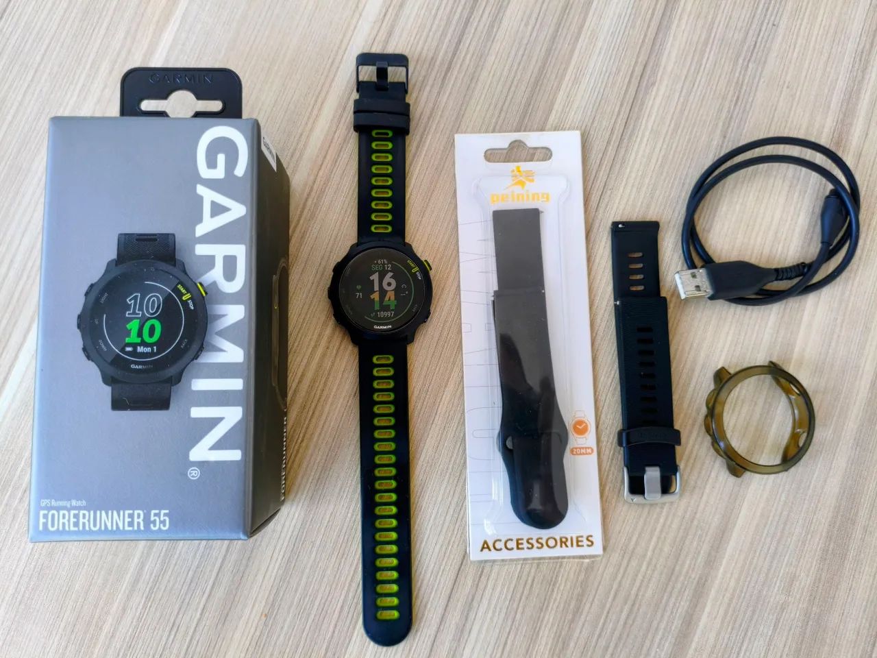 VENDO! GARMIN FORERUNNER 55 - COMPLETO COM ACESSÓRIOS