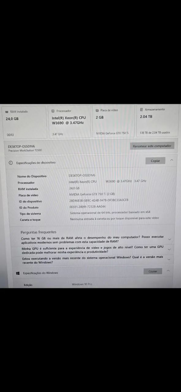 Computador DELL Precision T3500 - Foto 2