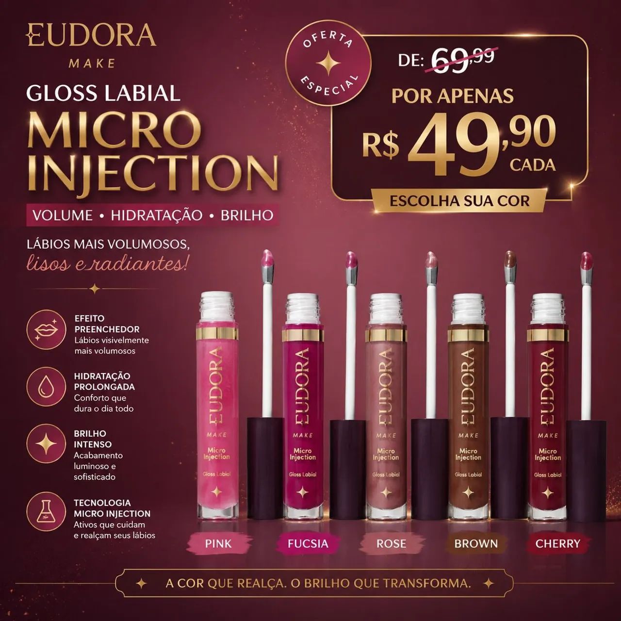 Gloss Eudora o plump desejado  - Foto 2