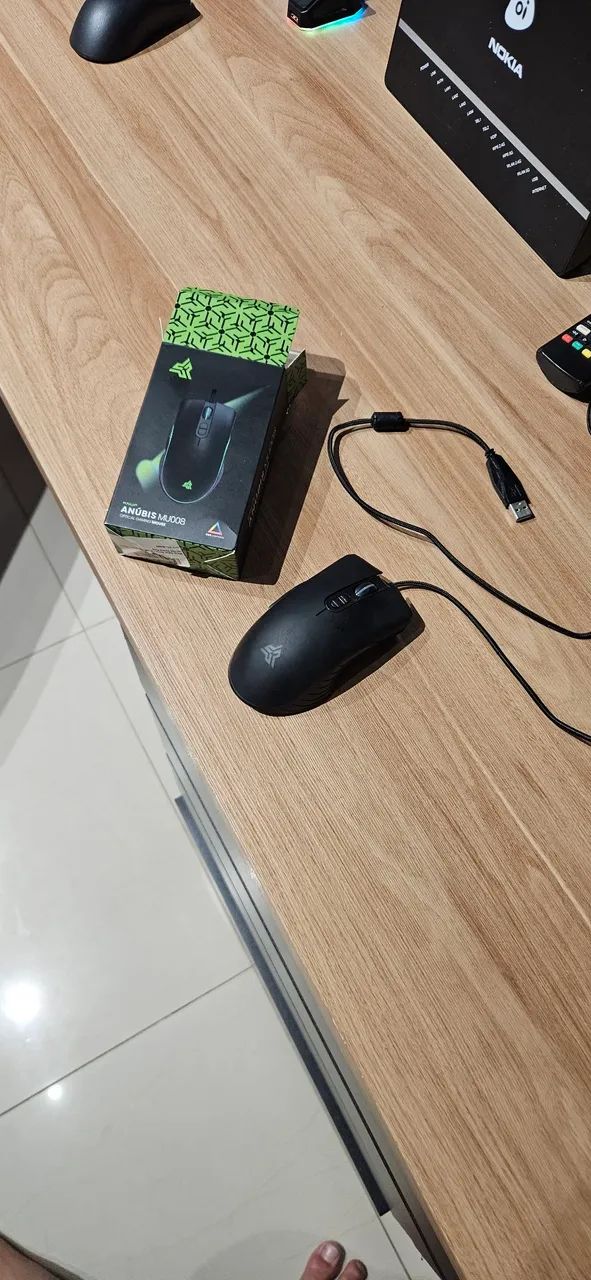 Mouse com entrada usb para pc e vídeo games, luz rgb  - Foto 2