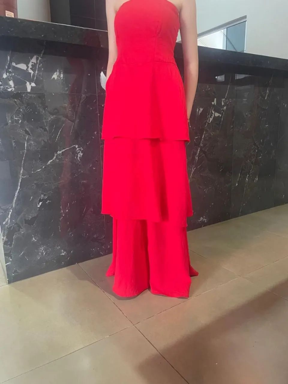 Vestido de festa vermelho