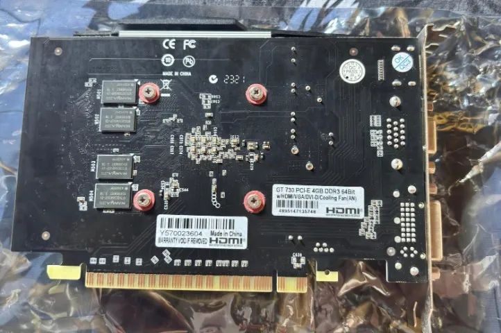 PLACA DE VÍDEO GT730 4GB - Foto 2