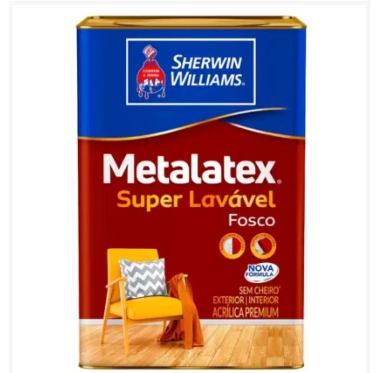 Tinta Super lavável branco fosco metalatex Sherwin Williams!