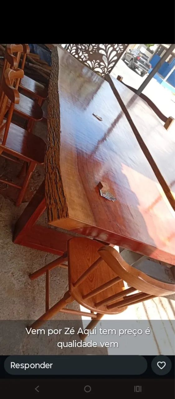 Mesa jatobá rústica 