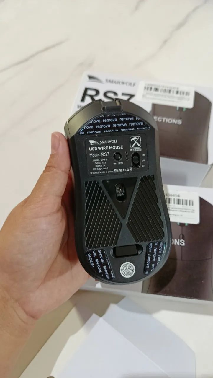 Mouse Gamer Smailwolf RS7 - Sensor Paw 3311 - Foto 5