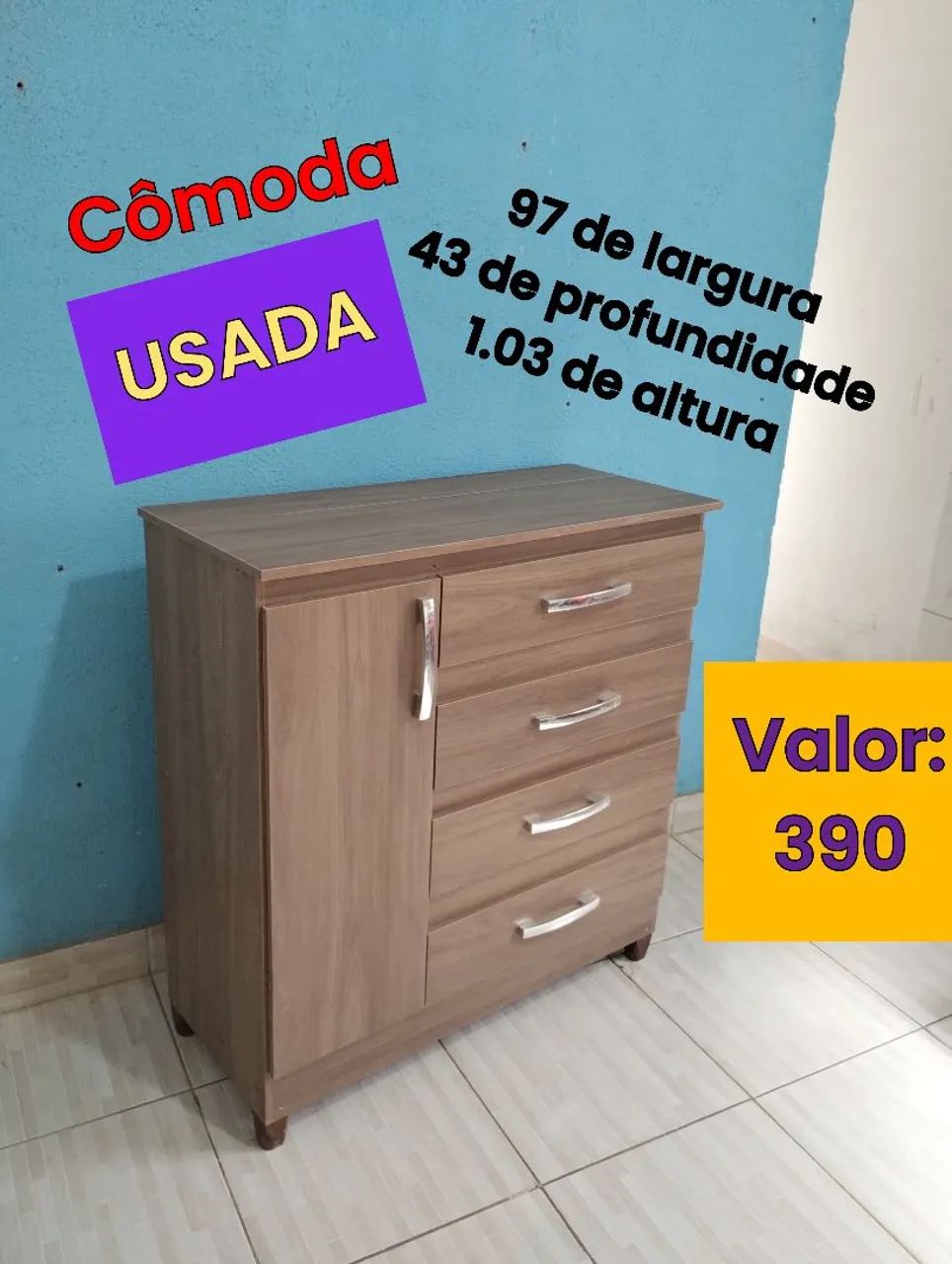 Cômoda USADA bem conservada 