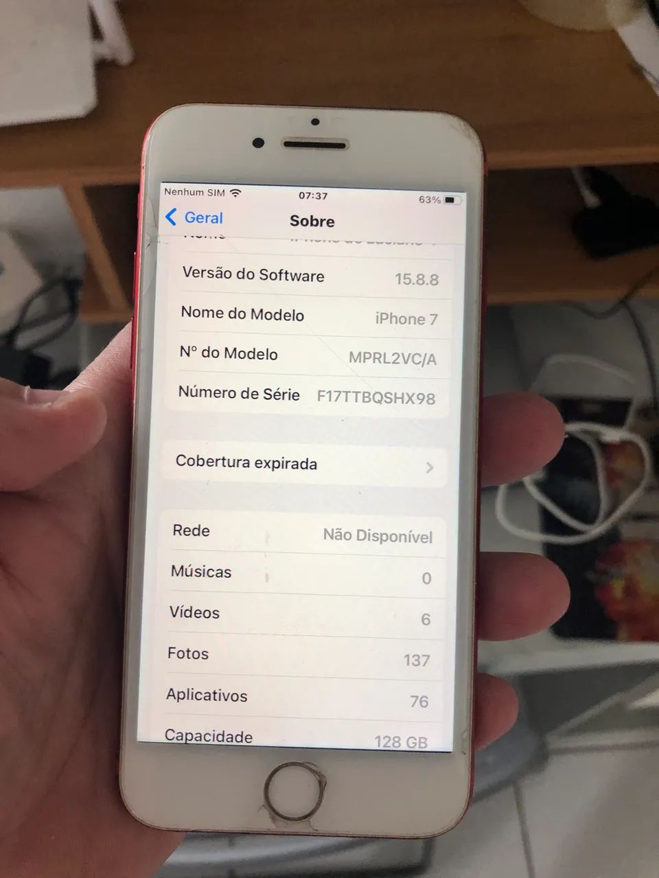 Vendo iPhone 7 128gb só pega chip claro - Foto 4