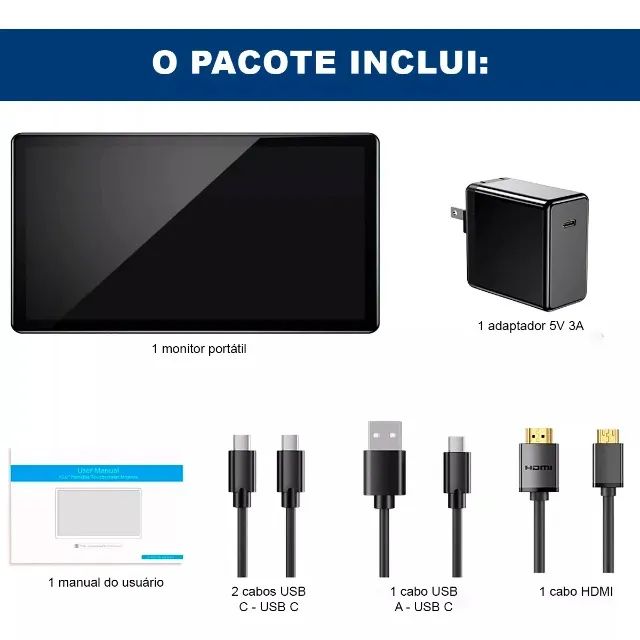 Monitor 15.6" Touch Screen FullHD - Uperfect - Foto 3