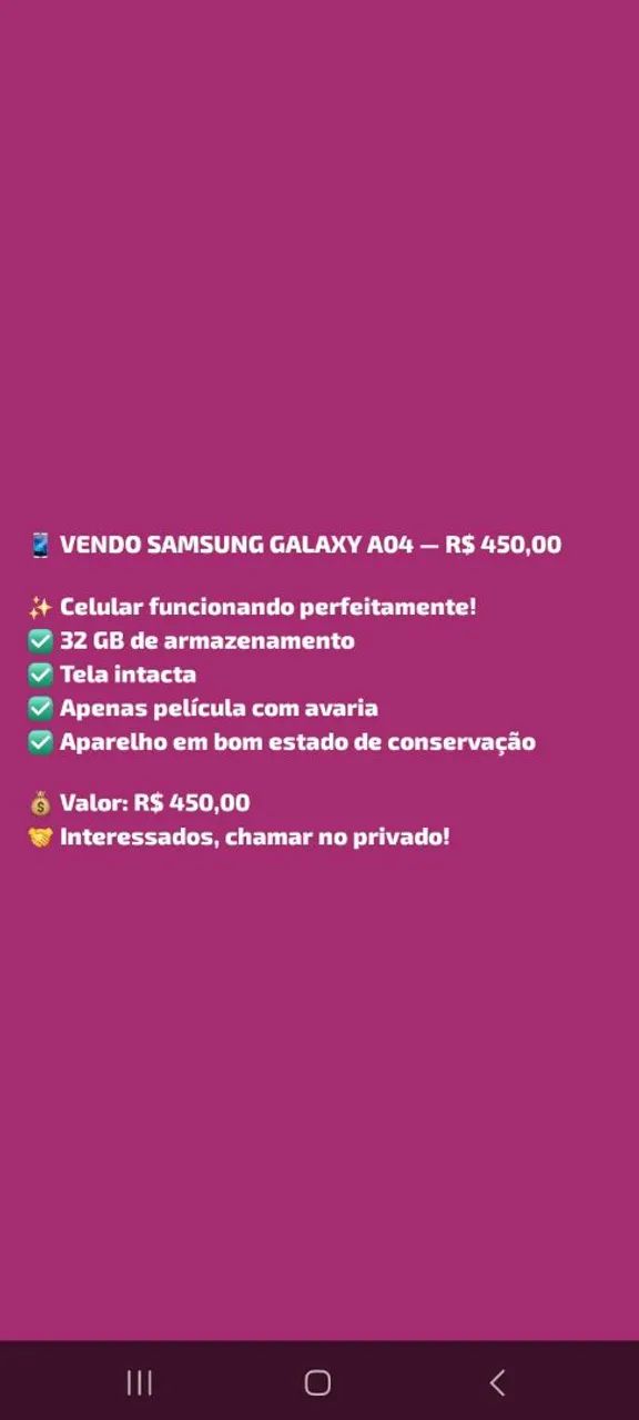 Celular Galaxy A04 - Foto 4