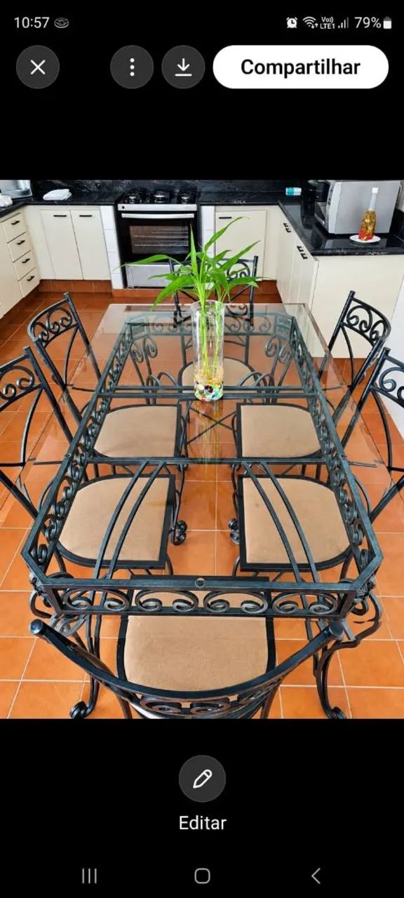 Vende-se mesa de vidro 