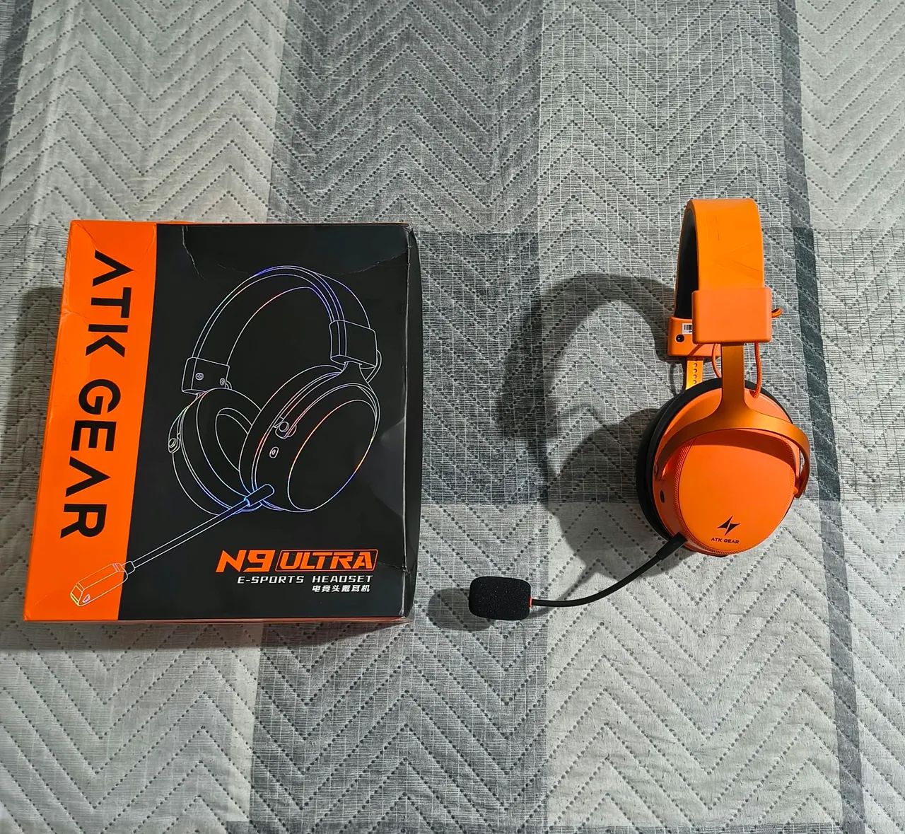 Headset ATK N9 ULTRA ORANGE  - Foto 2