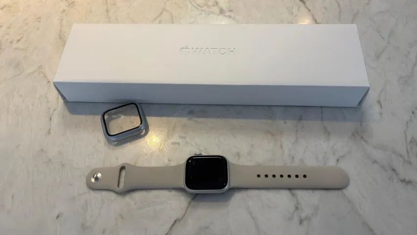 Apple Watch Series 7 bege (starlight) - 41mm - completo - Foto 3