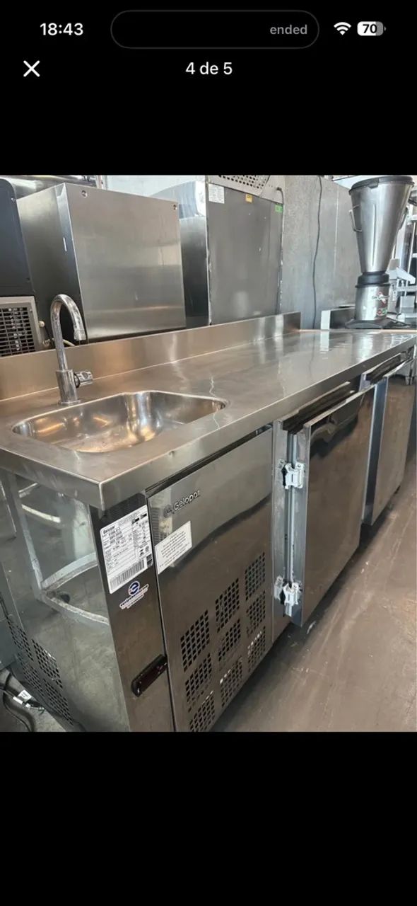 Bancada refrigerada com pia  - Foto 4