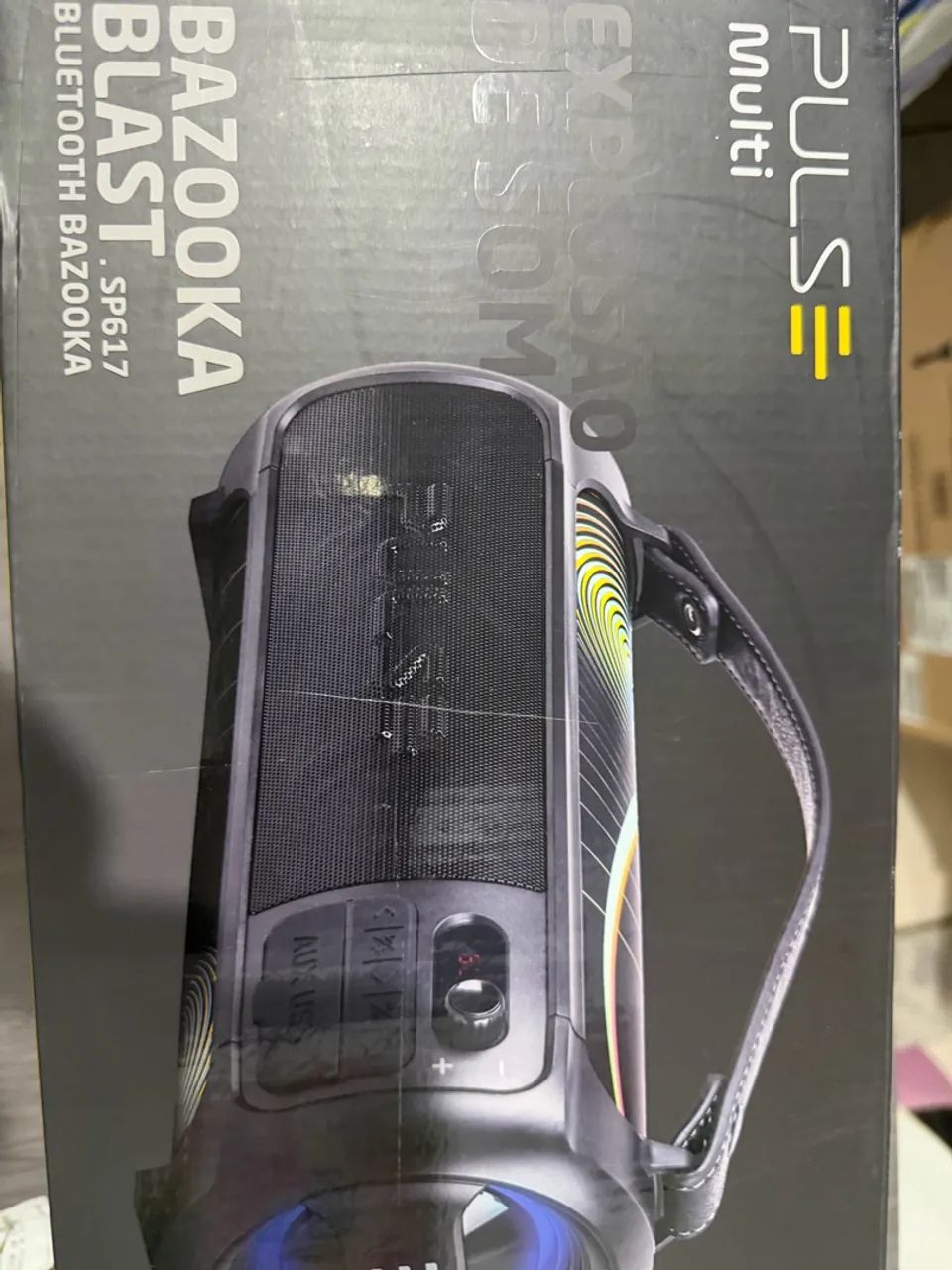 Caixa som PULSE com alça transporte Bluetooth  - Foto 3