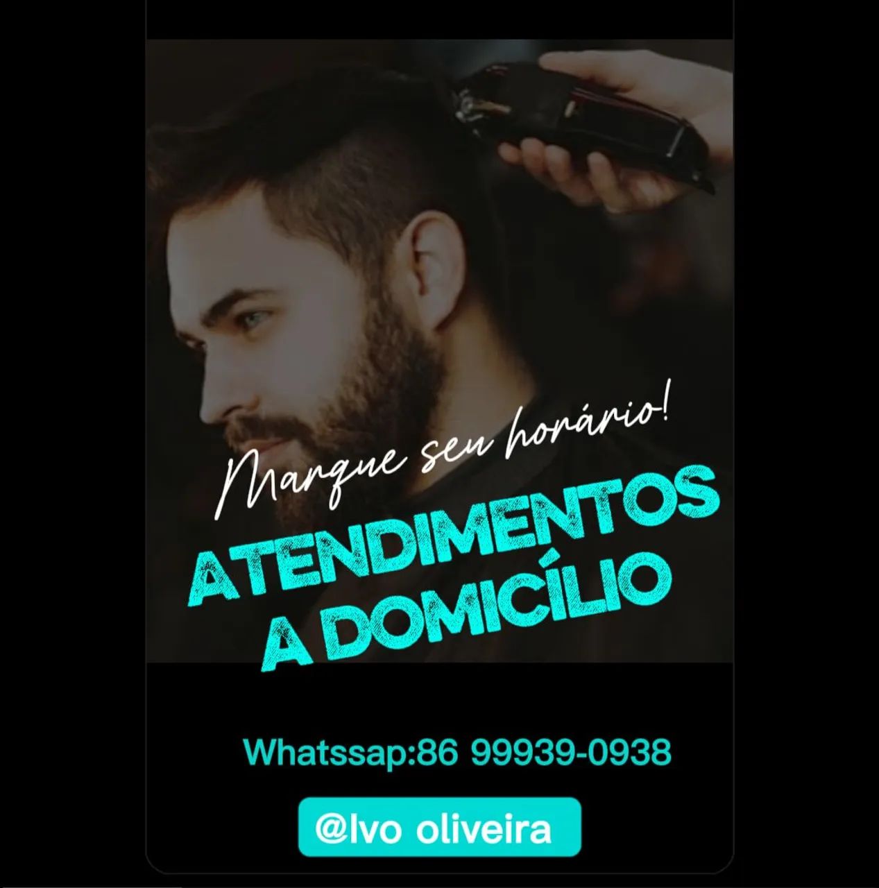 Corte masculino a domicílio 