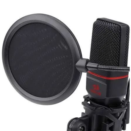 Microfone Gamer Redragon Seyfert Profissional Podcast, P2, Com Tripé E Pop Filter - GM100 - Foto 5