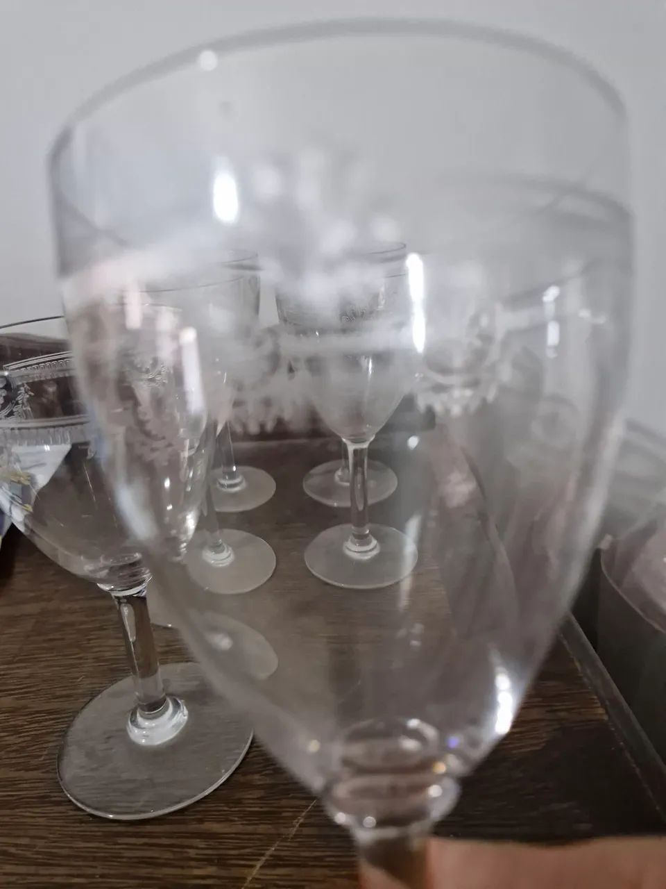Conjunto de copos de cristal para vinho  - Foto 3