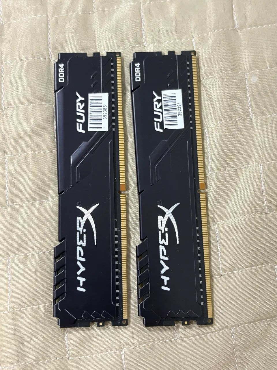 HyperX FURY DDR4 メモリー 8GB 2枚セット 中古品 Memória RAM HyperX Fury 8GB (2x4GB) DDR4 Kingston - Kit Dual