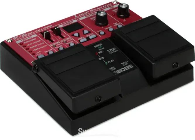 Pedal De Efeito Boss Rc Loop Station Rc-30 Vermelho - Foto 4