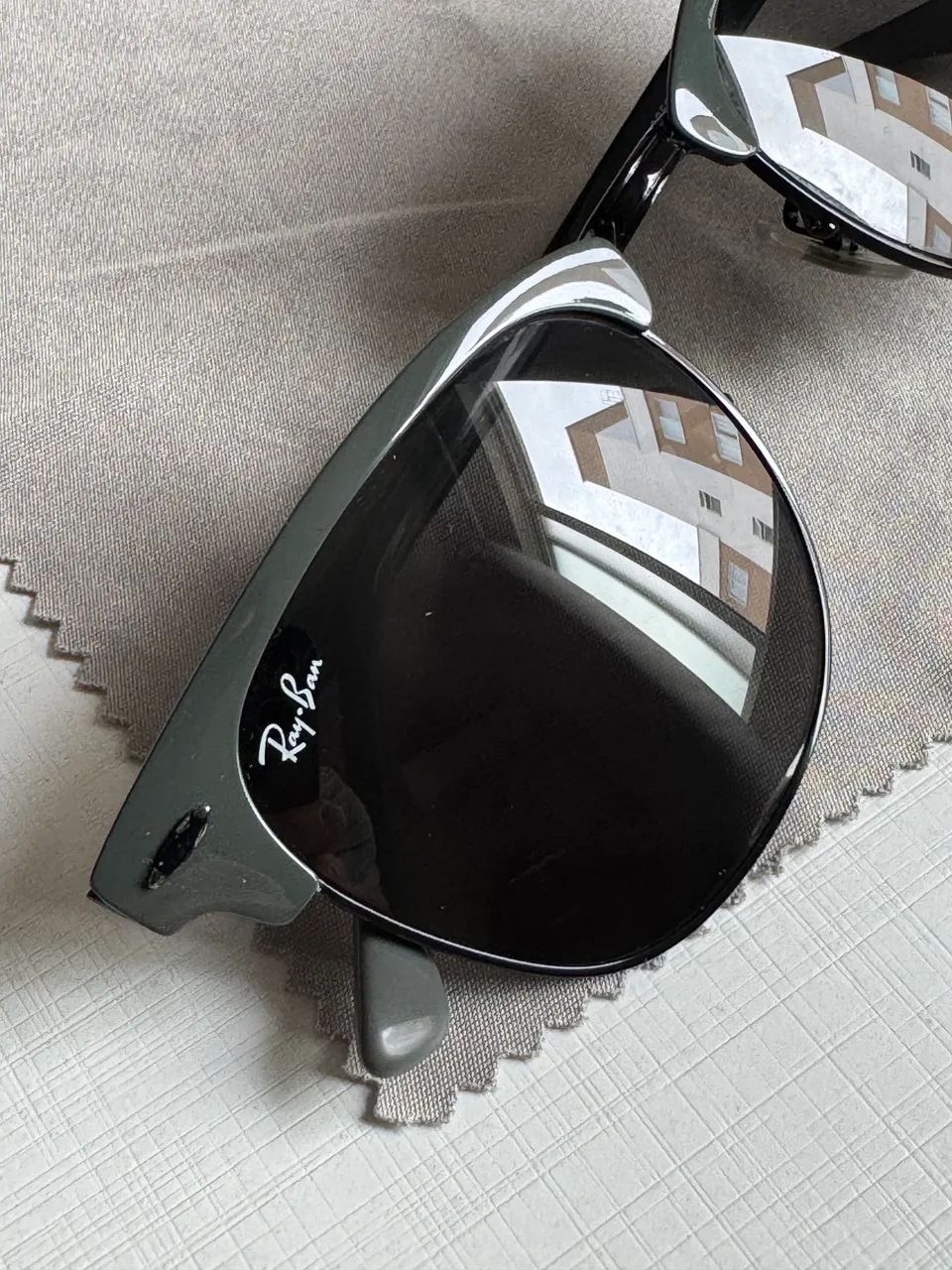 Óculos de sol rayban original clubmaster matal - Foto 3