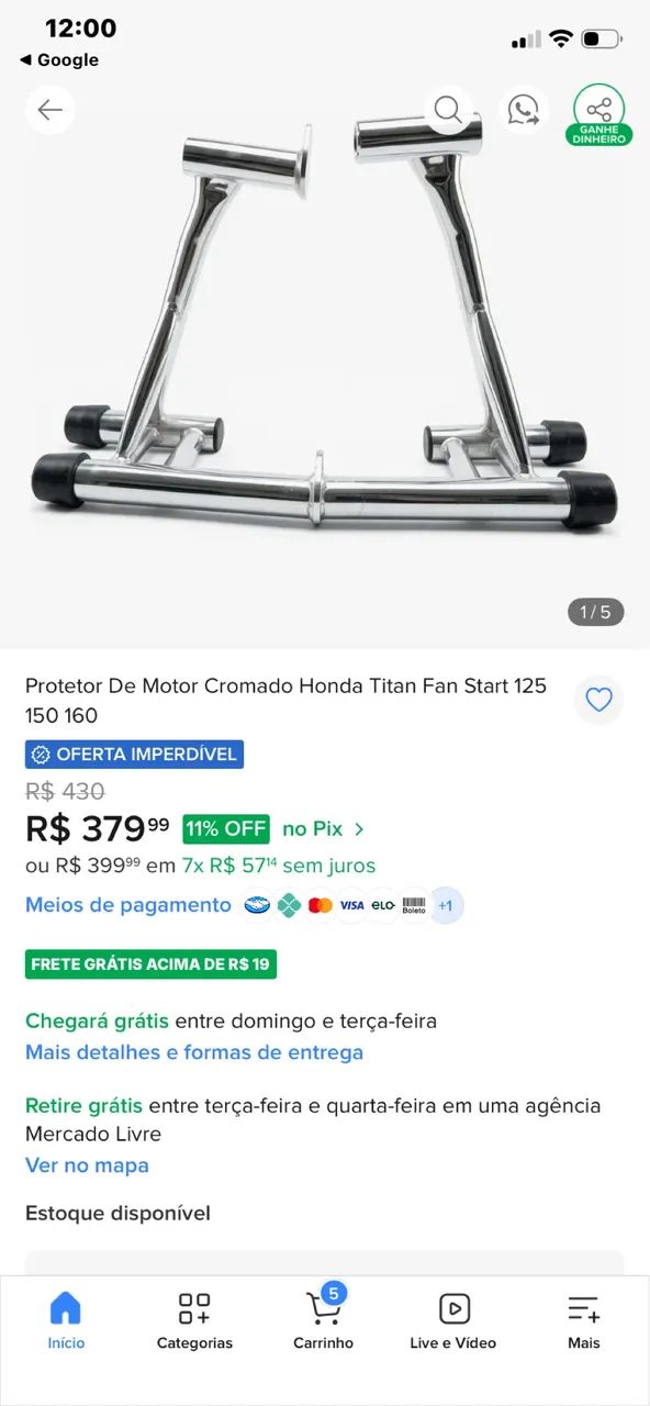 Protetor Stunt Race cromado