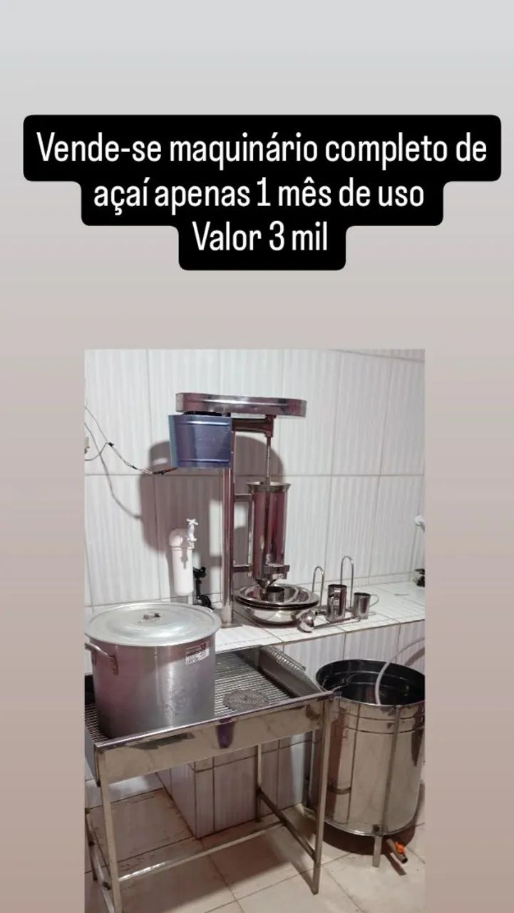 Maquinário de açaí 