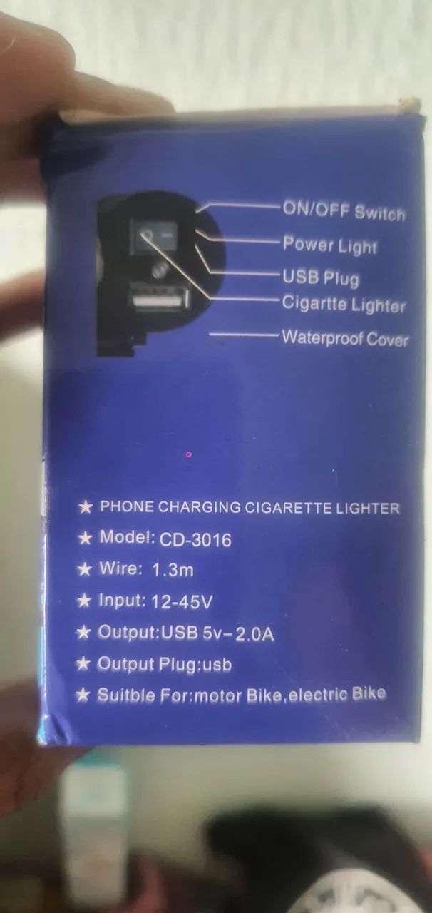 Carregador USB Para Moto Scooters - Foto 2