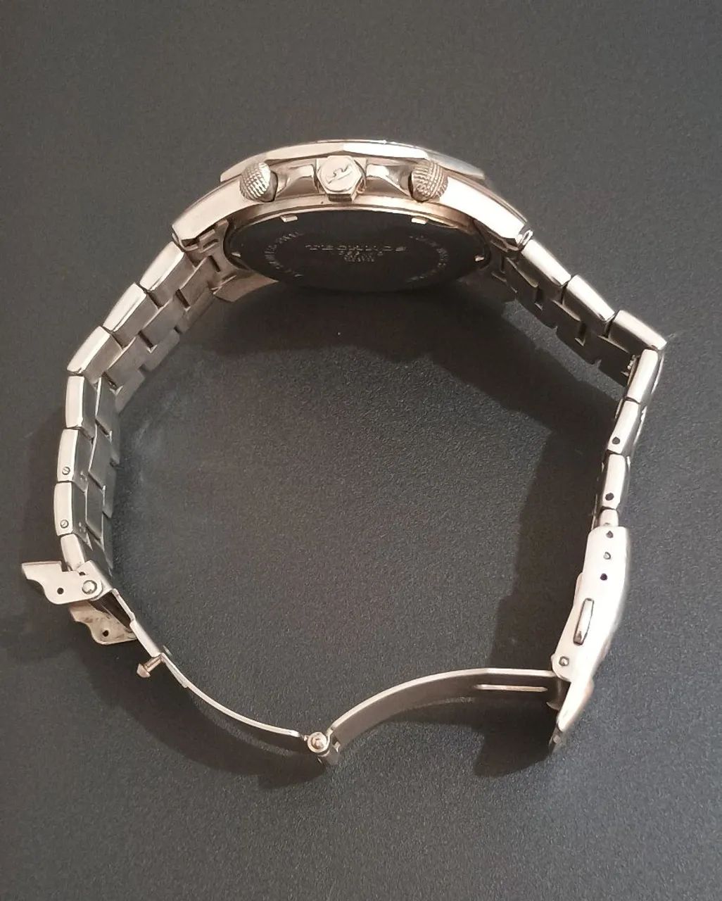 Relógio Antigo Technos Chronograph Original Aço Inox - Funcionando Perfeitamente - Foto 5