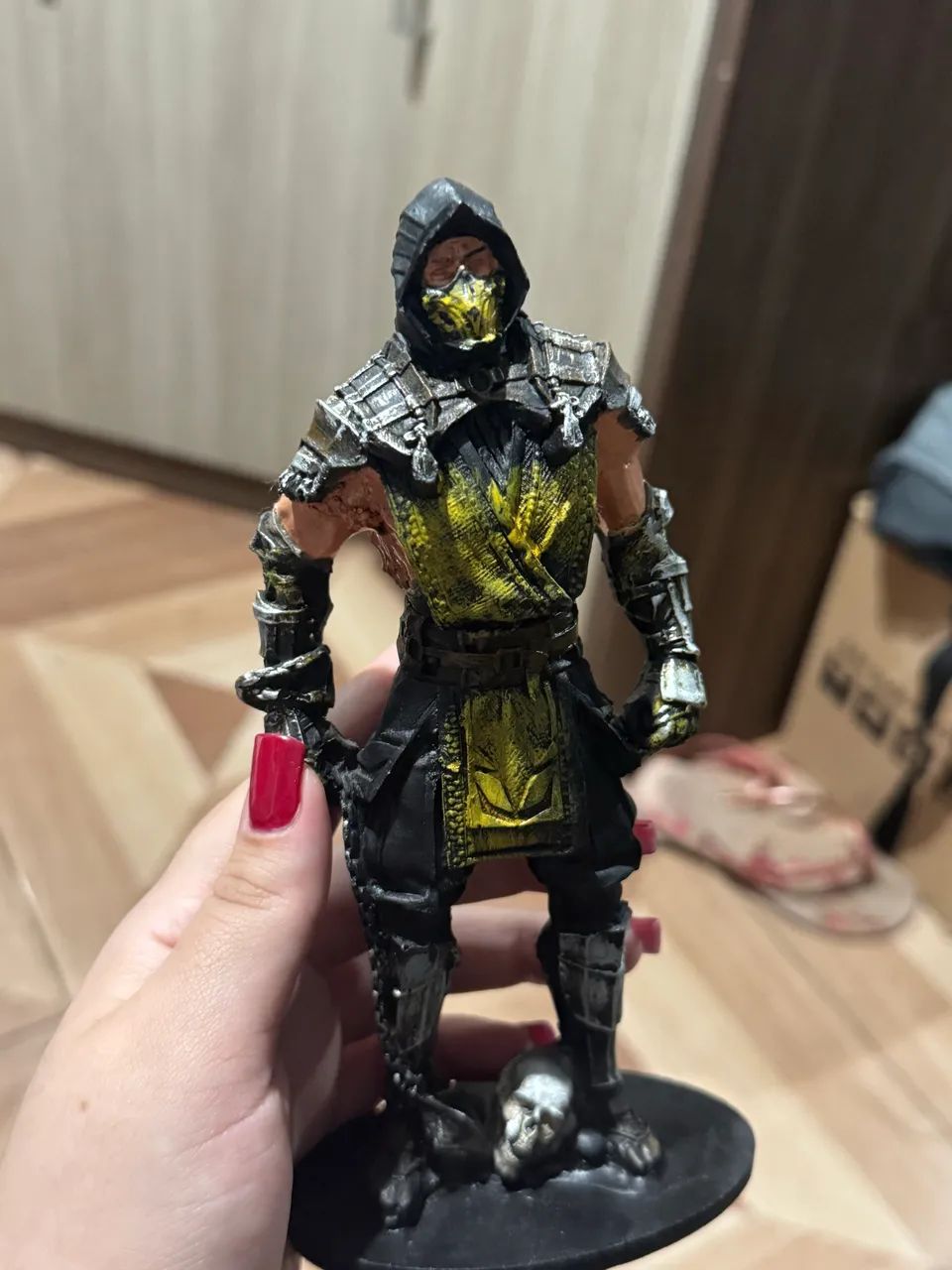Boneco escorpion feito de resina  - Foto 4