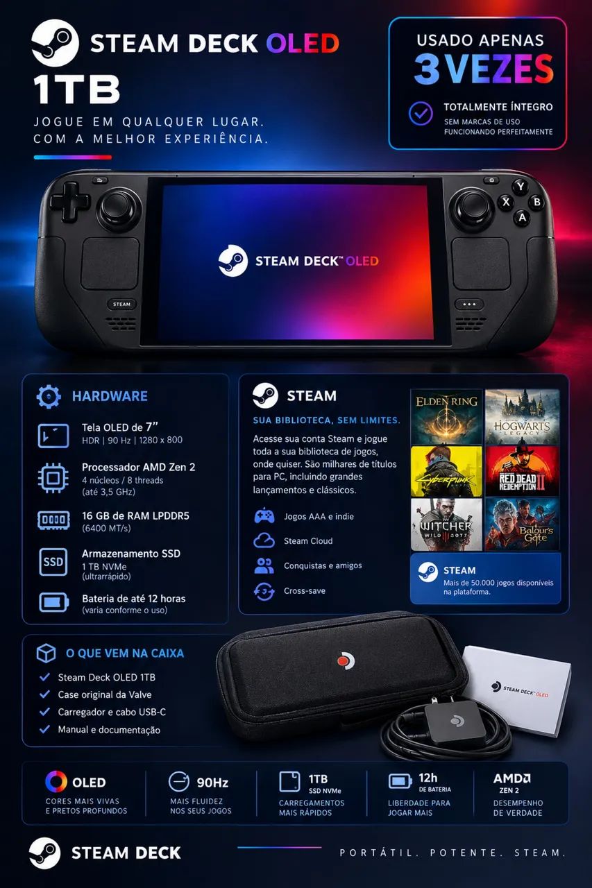 Steam Deck OLED 1TB - Foto 2