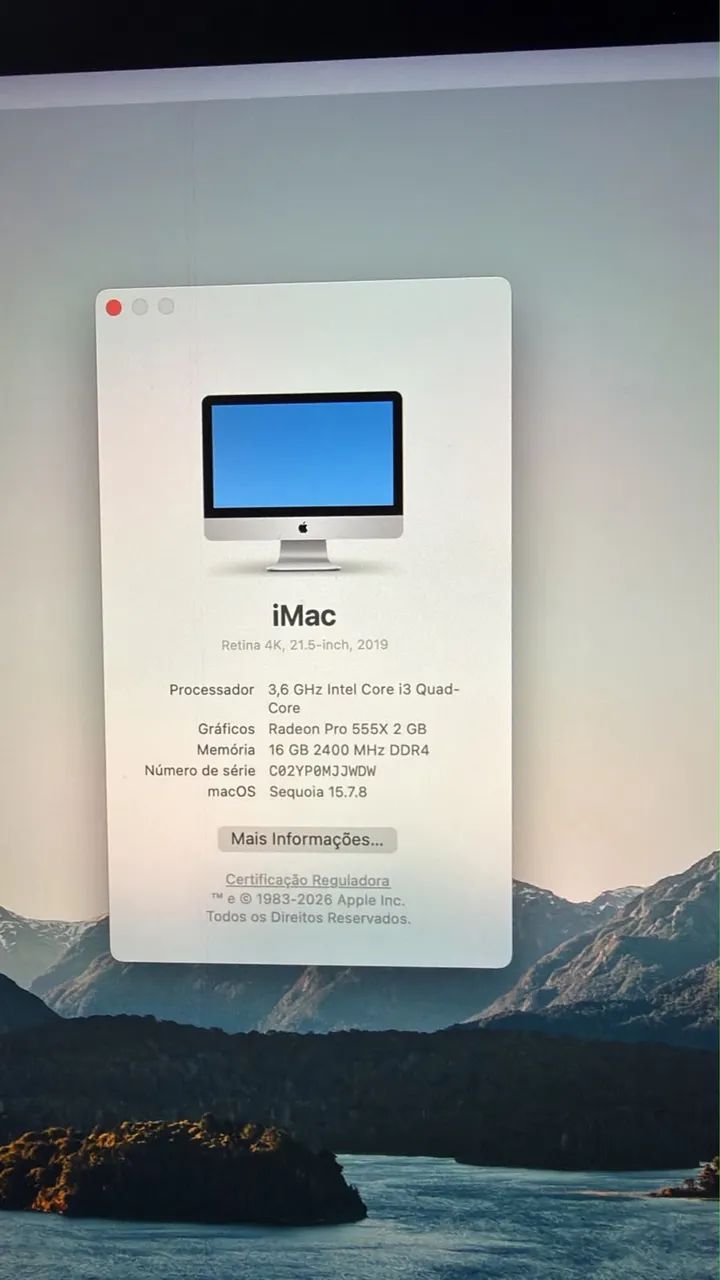 iMac 2019 21 Polegadas 4K