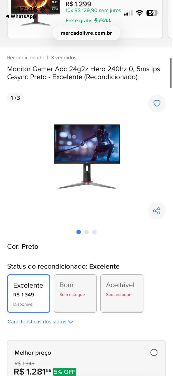 Monitor Gamer AOC - Foto 2