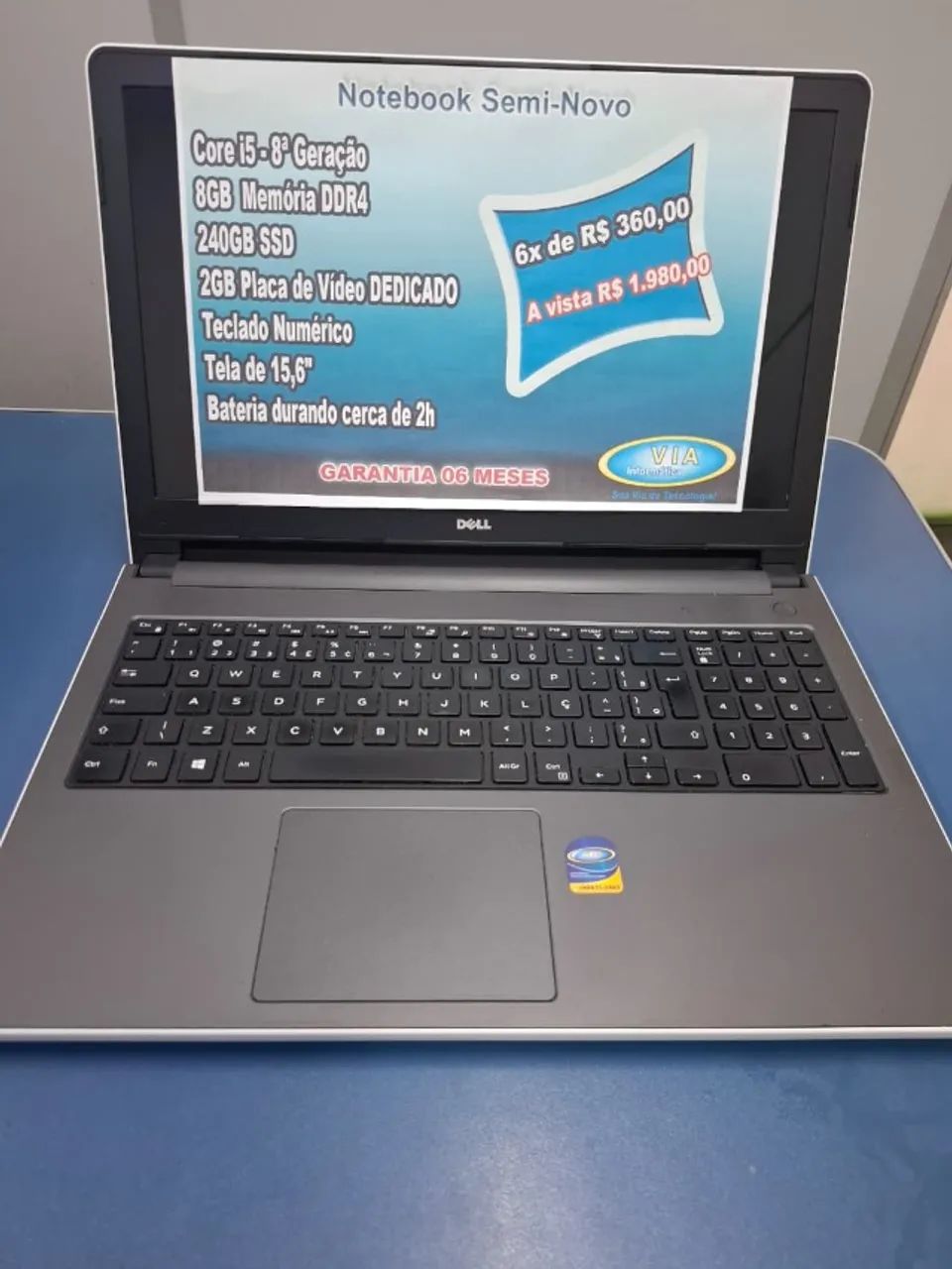 Notebook DELL Gamer - Core i5 - 7ª Ger - 240 SSD | 6meses Garantia e Formatado - Foto 4