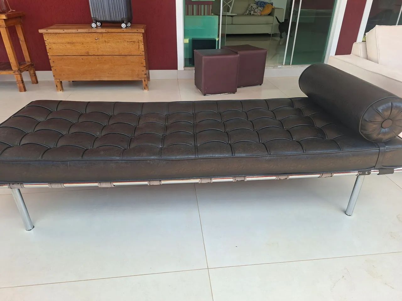 Sofá recamier Barcelona - Preto - Foto 3
