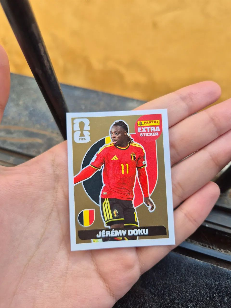 Figurinha Extra legend ouro Jeremy Doku - Copa 2026