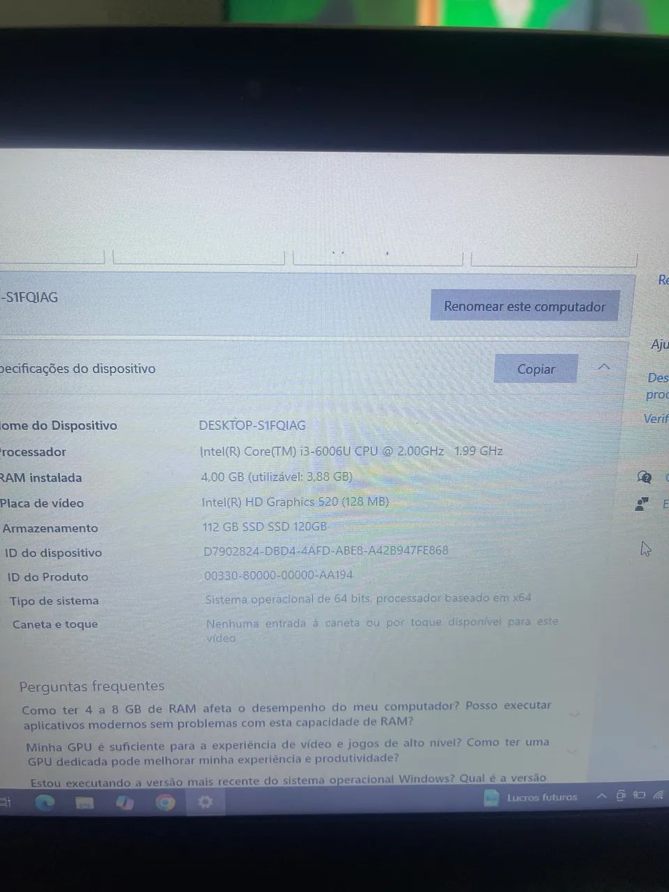 Notebook lenovo core i3