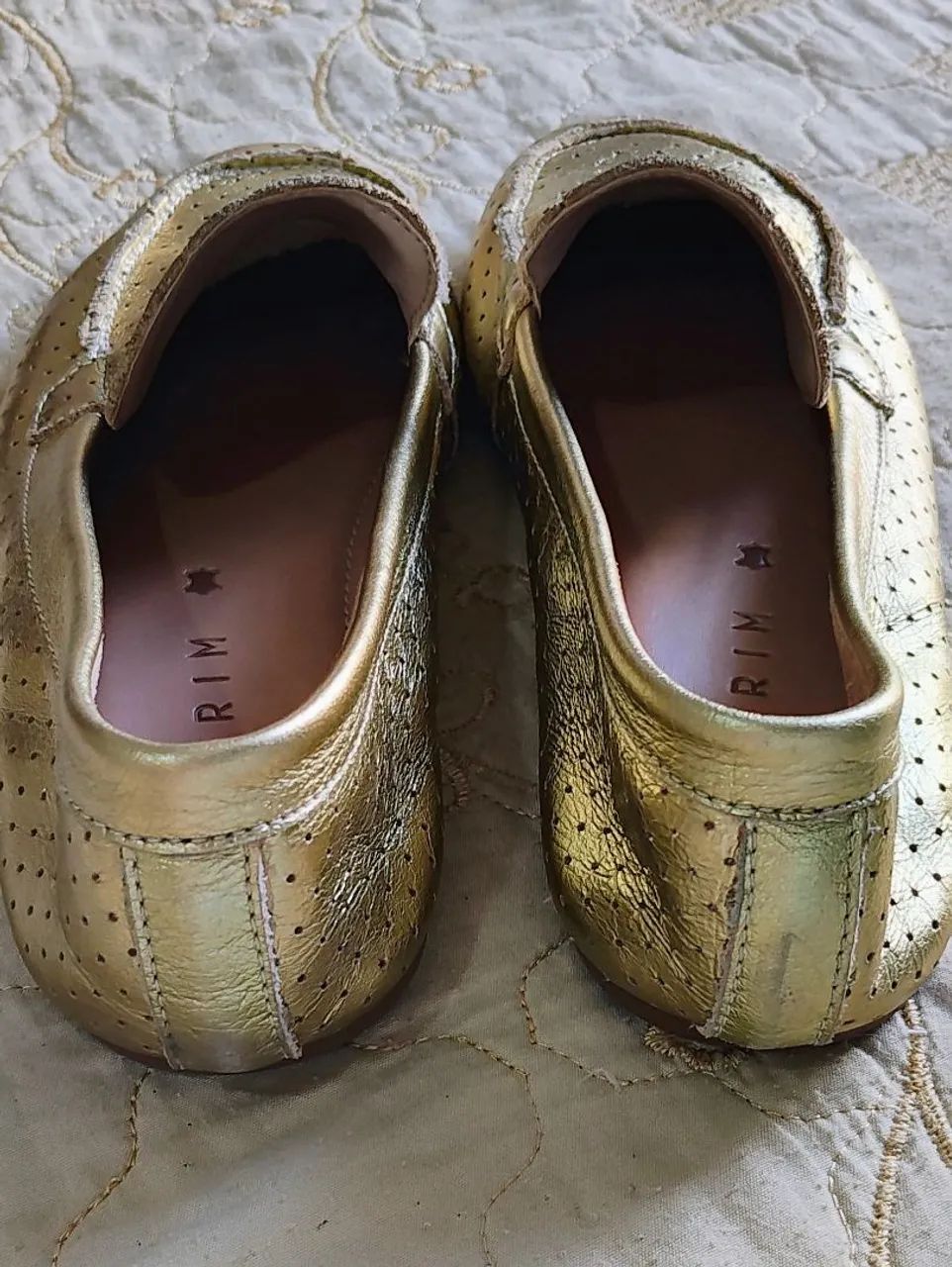 Mocassim dourado Ramarim  - Foto 2