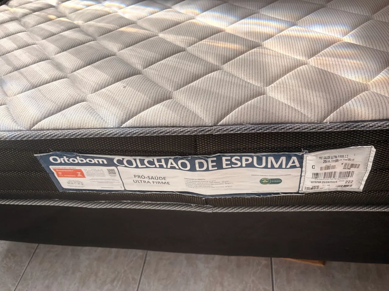 Cama box e colchão Ortobom  - Foto 4
