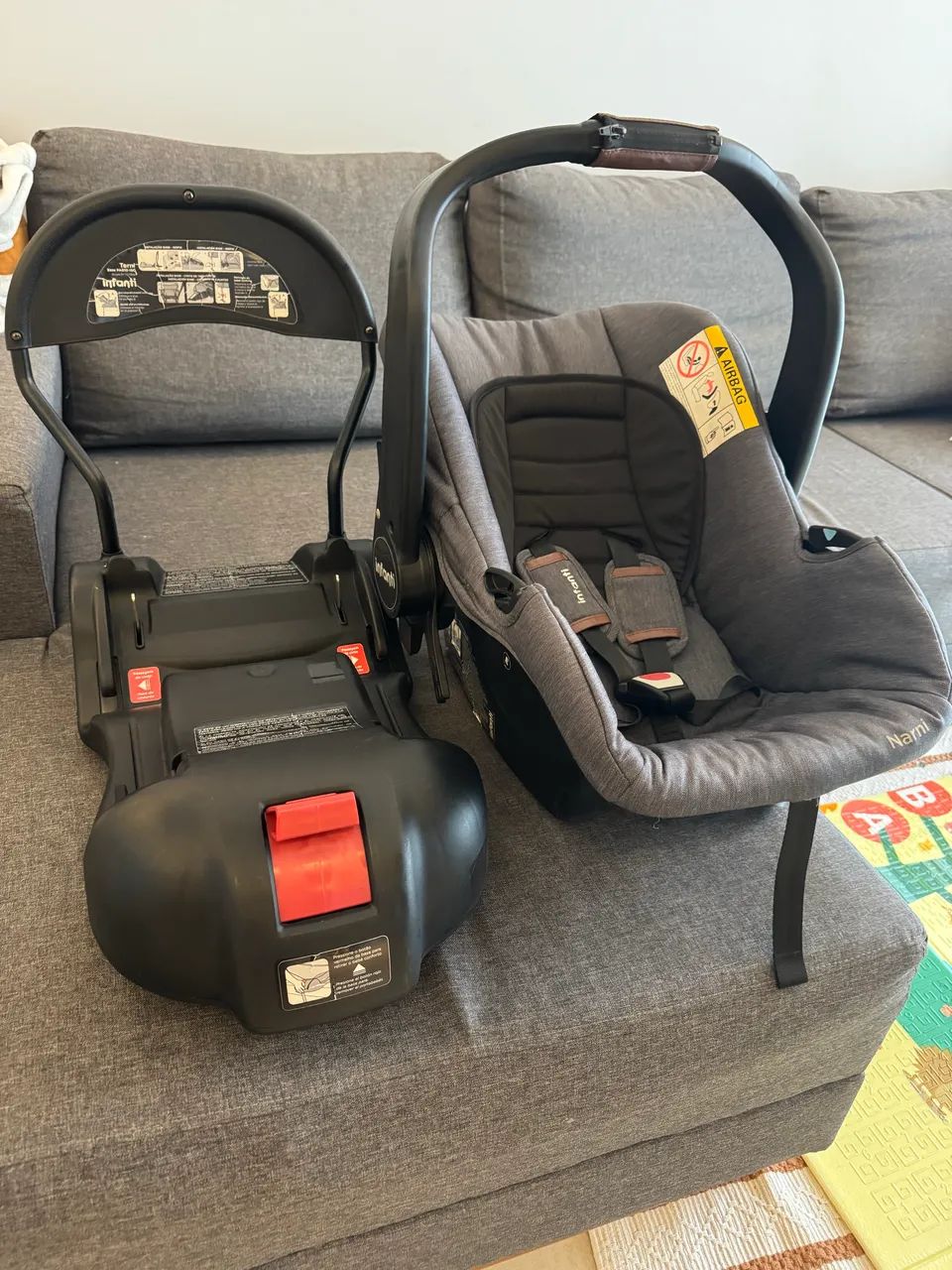 Carrinho Infanti com base veicular Isofix + bebê conforto - Foto 4