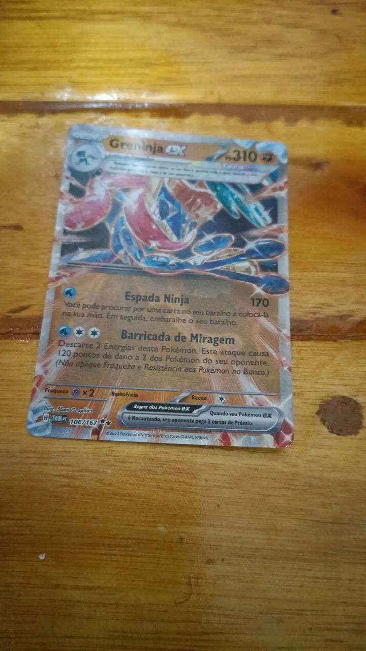 Carta Pokémon greninja ex 2024 - Foto 2