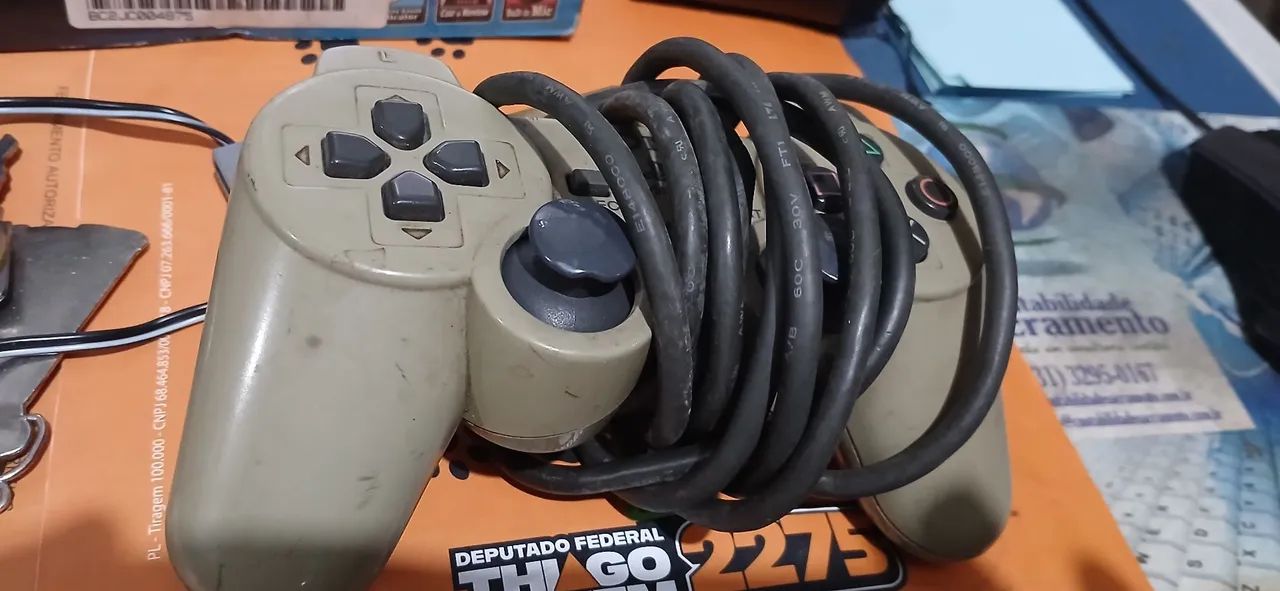 Controle original PS1 para redorma ou doador de peças 