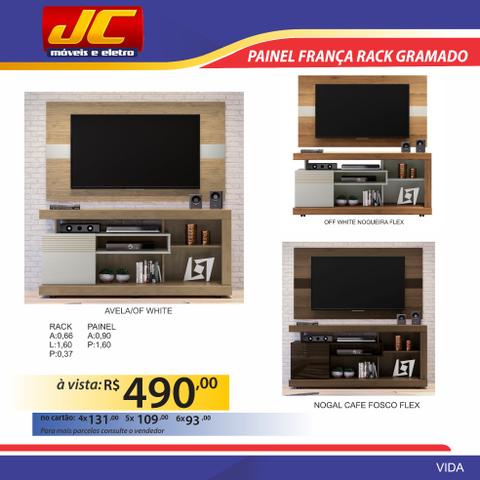 Painel França e Rack Gramado . Montagem grátis