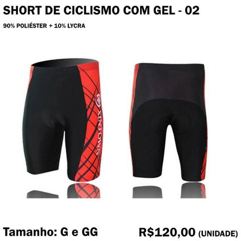 Short de Ciclismo com Gel - Modelo 02