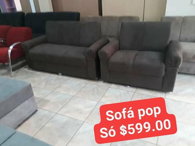 Sofá novo preço de fábrica garantia HOJE entrego - Foto 3