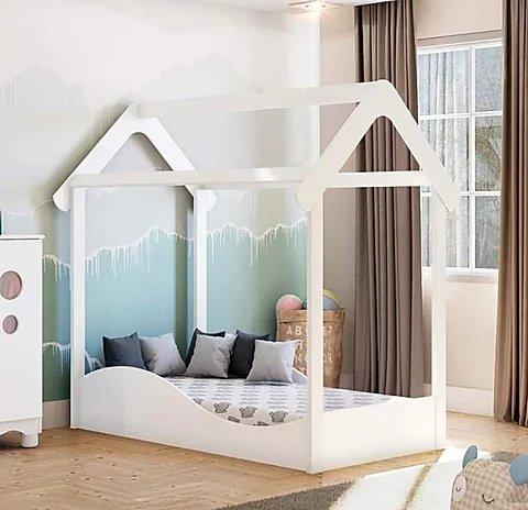 Mini Cama Infantil Montessoriana Uli 100% MDF - Peroba - Foto 2
