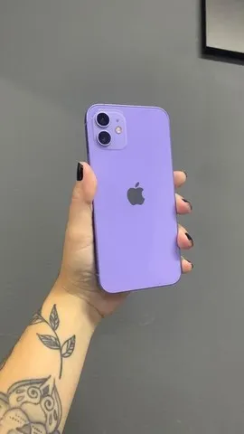 RJ - iPhone 12 Lilás - 256GB - Seminovo com 3 meses de garantia